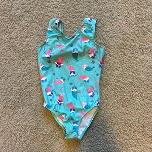 Kids Cat Mermaid Leotard - Blue